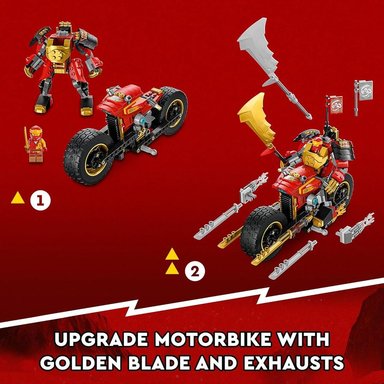 LEGO NINJAGO MECH RIDER EVO DE KAI SET DE MOTO NINJA CON FIGURAS DE GUERREROS - 4