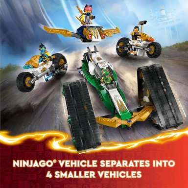 LEGO NINJAGO JUEGO NINJA 4 EN 1, INCLUYE PLANEADOR Y 6 FIGURAS - 3