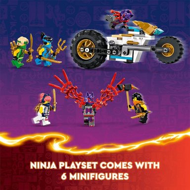 LEGO NINJAGO JUEGO NINJA 4 EN 1, INCLUYE PLANEADOR Y 6 FIGURAS - 5