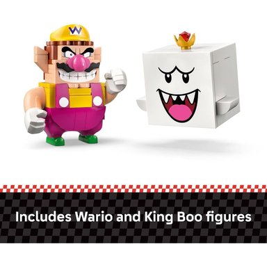 LEGO SUPER MARIO MARIO KART WARIO Y REY BOO, CONSTRUCCIÓN - 5