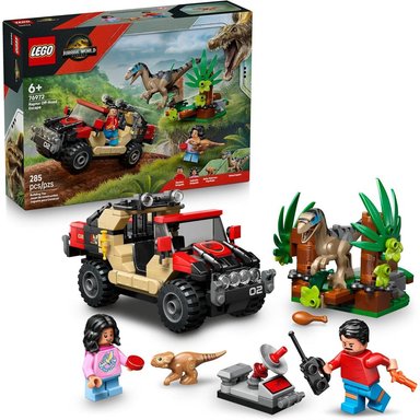 LEGO JURASSIC WORLD RAPTOR ESCAPE TODOTERRENO, SET CON FIGURAS DE DINOSAURIOS - 1