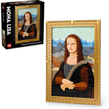 LEGO MONA LISA, DECORACIÓN DE PARED DE LEONARDO DA VINCI, MANUALIDADES Y ARTE