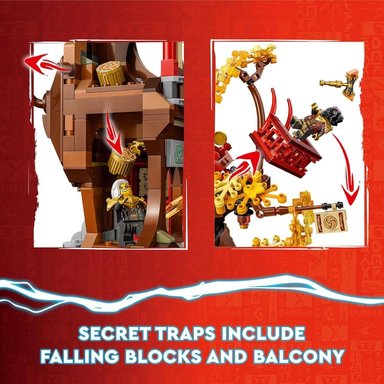 LEGO NINJAGO TEMPLO DEL DRAGÓN CON 6 MINIFIGURAS Y SET DE CONSTRUCCIÓN - 4