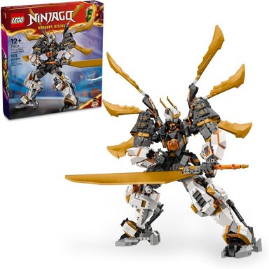 LEGO NINJAGO AVENTURA DEL DRAGÓN TITÁN MECH DE COLE, SET NINJA CON MINIFIGURA