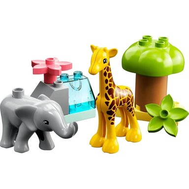 LEGO DUPLO ANIMALES SALVAJES DE ÁFRICA JUGUETE EDUCATIVO CON ELEFANTE Y JIRAFA - 5