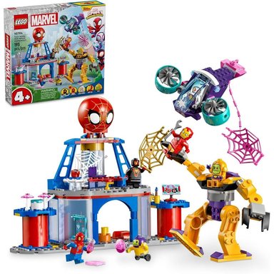 LEGO MARVEL CUARTEL GENERAL DEL EQUIPO SPIDER-MAN CON IRON MAN Y SPIDER-MAN - 1