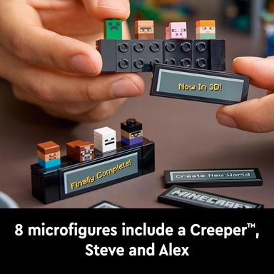LEGO MINECRAFT LA MESA DE CREACIÓN, SET COLECCIONABLE CON FIGURAS Y BIOMAS - 5