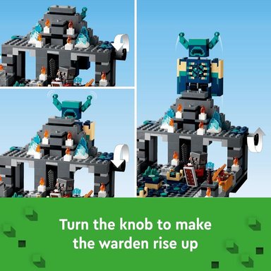 LEGO MINECRAFT SET DE BATALLA EN LAS PROFUNDIDADES OSCURAS CON GUARDIÁN Y COFRE - 3