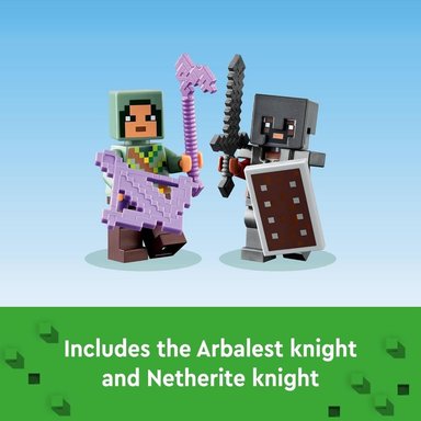 LEGO MINECRAFT SET DE BATALLA EN LAS PROFUNDIDADES OSCURAS CON GUARDIÁN Y COFRE - 6