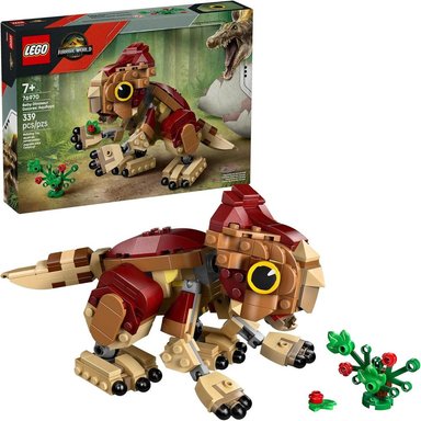 LEGO JURASSIC WORLD BEBÉ DINOSAURIO AQUILOPS, JUGUETE EDUCATIVO - 1