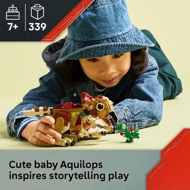 LEGO JURASSIC WORLD BEBÉ DINOSAURIO AQUILOPS, JUGUETE EDUCATIVO - 2
