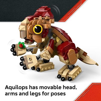 LEGO JURASSIC WORLD BEBÉ DINOSAURIO AQUILOPS, JUGUETE EDUCATIVO - 3