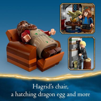 LEGO HARRY POTTER CABAÑA DE HAGRID CON 7 FIGURAS Y DRAGÓN, SET DE CONSTRUCCIÓN - 4
