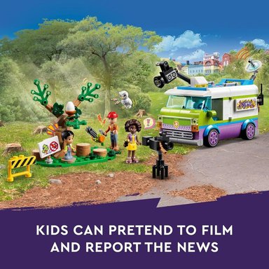 LEGO FRIENDS FURGONETA DE LA REDACCIÓN SET DE CONSTRUCCIÓN CON ACCESORIOS DE NOTICIAS Y MINIFIGURAS - 3