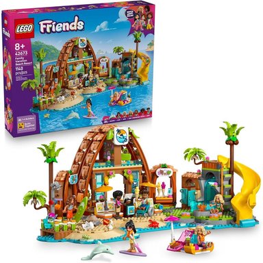 LEGO FRIENDS VACACIONES FAMILIARES EN LA PLAYA, CONSTRUCCIÓN Y AVENTURAS