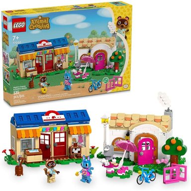 LEGO ANIMAL CROSSING TIENDA DE NOOK Y CASA DE ROSIE, JUGUETE PARA NIÑOS