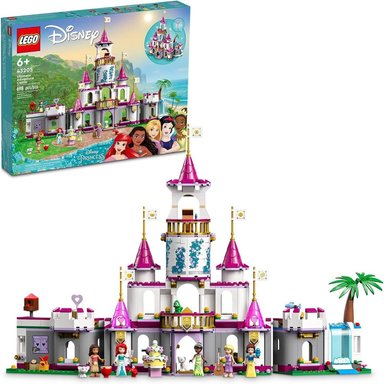 LEGO DISNEY PRINCESS ULTIMATE ADVENTURE CASTLE SET CON 5 MINI MUÑECAS DISNEY