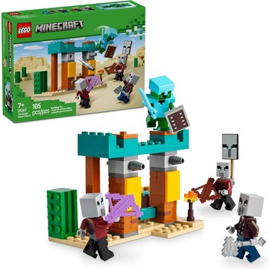 LEGO MINECRAFT PATRULLA DEL DESIERTO DE LOS SAQUEADORES, SET DE JUEGO PARA NIÑOS - 1