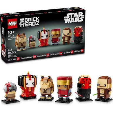 LEGO STAR WARS BRICKHEADZ LA AMENAZA FANTASMA, FIGURAS COLECCIONABLES - 1