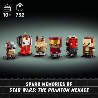 LEGO STAR WARS BRICKHEADZ LA AMENAZA FANTASMA, FIGURAS COLECCIONABLES - 5