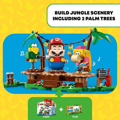LEGO SUPER MARIO DIXIE KONG'S JUNGLE JAM SET CON FIGURAS Y ACCESORIOS MUSICALES - 6