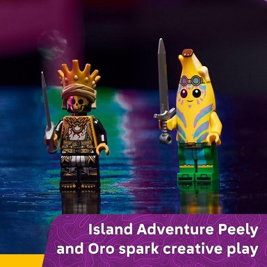 LEGO FORTNITE KLOMBO, SET DE CONSTRUCCIÓN CON PEELY Y ORO - 5