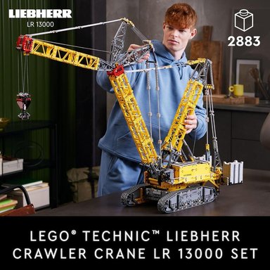 LEGO TECHNIC GRÚA SOBRE ORUGAS LIEBHERR SET DE CONSTRUCCIÓN AVANZADO PARA EXHIBICIÓN DE ADULTOS - 2