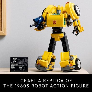 FIGURA DE ACCIÓN LEGO ICONS BUMBLEBEE, ROBOT COLECCIONABLE PARA ADULTOS - 3