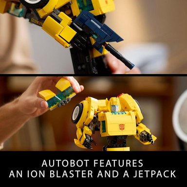 FIGURA DE ACCIÓN LEGO ICONS BUMBLEBEE, ROBOT COLECCIONABLE PARA ADULTOS - 4
