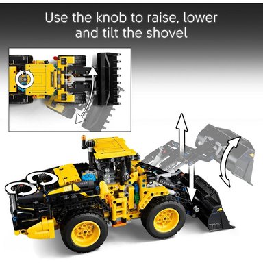 LEGO TECHNIC VOLVO L120, CARGADORA ELÉCTRICA DE RUEDAS PARA NIÑOS - 3