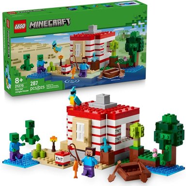 LEGO MINECRAFT CASA DE LA JUNGLA CON TNT, JUGUETE DE CONSTRUCCIÓN COLECCIONABLE - 1