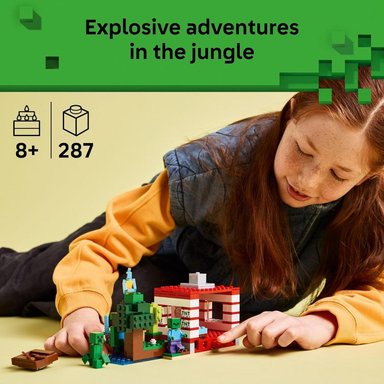 LEGO MINECRAFT CASA DE LA JUNGLA CON TNT, JUGUETE DE CONSTRUCCIÓN COLECCIONABLE - 2