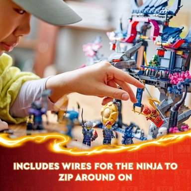 LEGO NINJAGO LOBO DOJO DE LAS SOMBRAS CON 8 MINIFIGURAS Y SET NINJA - 4
