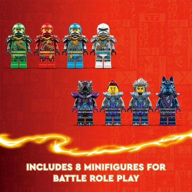 LEGO NINJAGO LOBO DOJO DE LAS SOMBRAS CON 8 MINIFIGURAS Y SET NINJA - 6