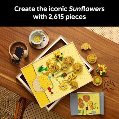 LEGO ARTE VINCENT VAN GOGH, SET DE CONSTRUCCIÓN DE GIRASOLES - 3