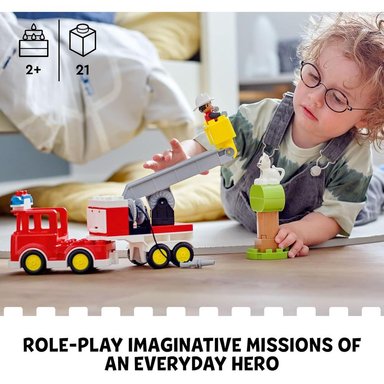 LEGO DUPLO TOWN CAMIÓN DE BOMBEROS JUGUETE DE CONSTRUCCIÓN PARA NIÑOS PEQUEÑOS - 3