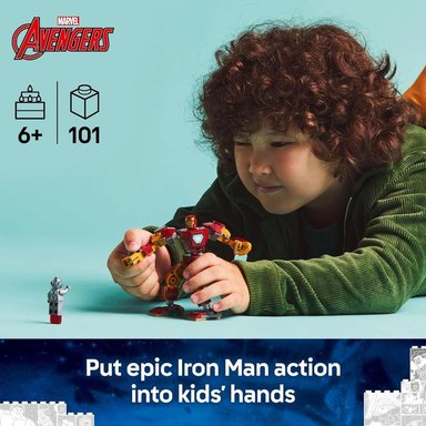 LEGO MARVEL IRON MAN MECH VS ULTRON, FIGURA DE ACCIÓN Y SET DE CONSTRUCCIÓN - 2
