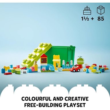 LEGO DUPLO CLASSIC DELUXE BRICK BOX SET CON FIGURAS COCHE Y BLOQUES CREATIVOS - 3