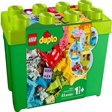 LEGO DUPLO CLASSIC DELUXE BRICK BOX SET CON FIGURAS COCHE Y BLOQUES CREATIVOS - 4