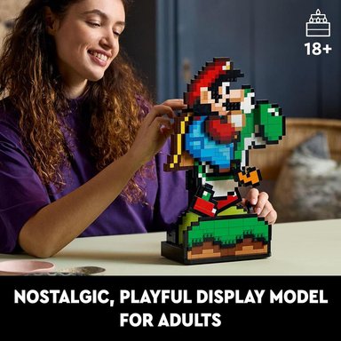 LEGO SUPER MARIO WORLD, SET DE MARIO Y YOSHI PARA ADULTOS, DECORACIÓN - 2