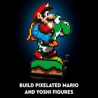 LEGO SUPER MARIO WORLD, SET DE MARIO Y YOSHI PARA ADULTOS, DECORACIÓN - 3