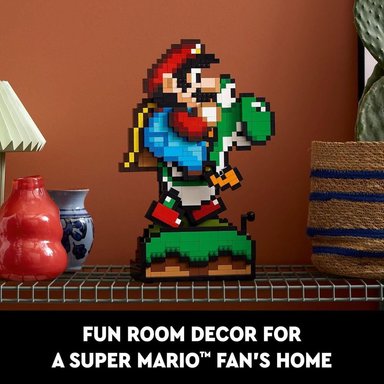 LEGO SUPER MARIO WORLD, SET DE MARIO Y YOSHI PARA ADULTOS, DECORACIÓN - 6