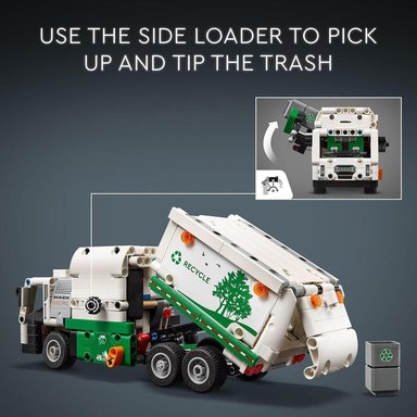 LEGO TECHNIC CAMIÓN DE BASURA ELÉCTRICO MACK LR, JUGUETE DE CONSTRUCCIÓN PARA NIÑOS - 3
