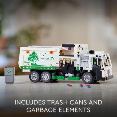 LEGO TECHNIC CAMIÓN DE BASURA ELÉCTRICO MACK LR, JUGUETE DE CONSTRUCCIÓN PARA NIÑOS - 5