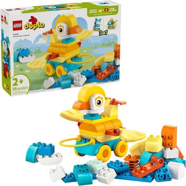 LEGO DUPLO TOWN 3 EN 1 ANIMALES SOBRE RUEDAS, JUEGO EDUCATIVO - 1