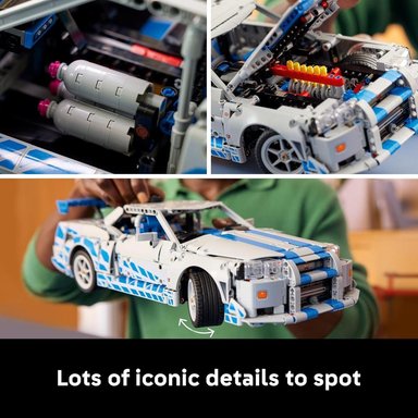 LEGO TECHNIC 2 FAST 2 FURIOUS NISSAN SKYLINE GT-R, MODELO DE COCHE - 6