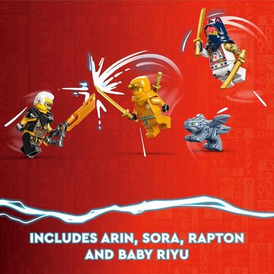 LEGO NINJAGO SORA MOTO MECÁNICA TRANSFORMABLE CON DRAGÓN - 4
