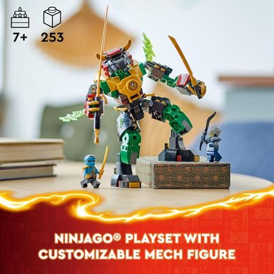 LEGO NINJAGO MECH PODER ELEMENTAL DE LLOYD CON 3 FIGURAS NINJA - 2