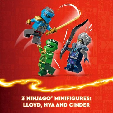 LEGO NINJAGO MECH PODER ELEMENTAL DE LLOYD CON 3 FIGURAS NINJA - 4