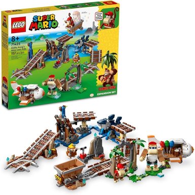 LEGO SUPER MARIO DIDDY KONG'S MINE CART RIDE SET COLECCIONABLE CON FUNKY KONG